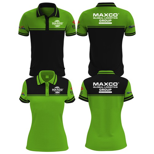 Office uniform design in short sleeved polo t shirt for a logistics company T shirt contest 99designs