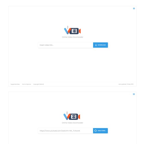 VE3 - Simple Video Downloader Website | Google Style Ontwerp door Neef