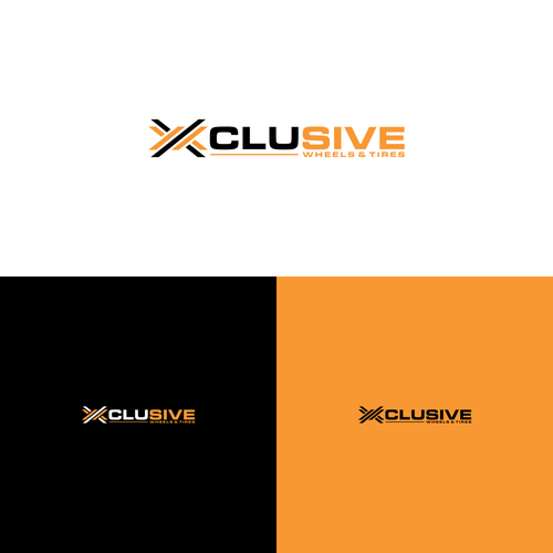 Designs XCLUSIVE Wheels & Tires LOGO // Needs modern, edgy, simplistic design Logo design