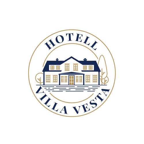 Hotell Logo in Classic Style, for a Small Hotell in a Small Town. (See references) Design by PXRon