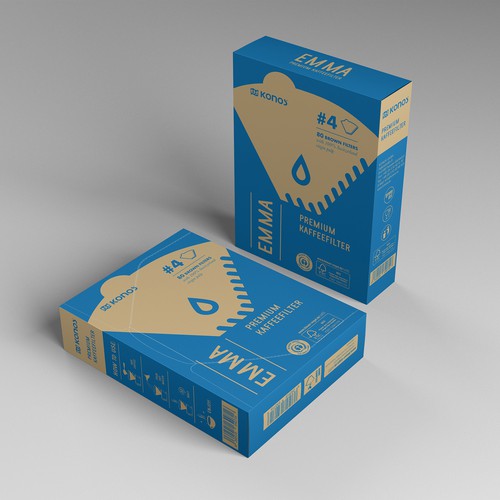 EMMA Coffee filter paper needs a smart packaging Design by EffieK