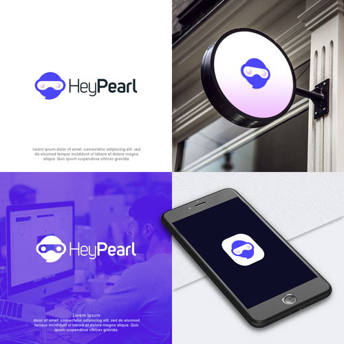 "hey Pearl" executive virtual assistant staffing company Design by Naztudio