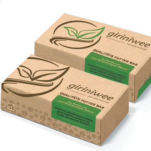 Verpackungsdesign für einen Futter Bar Karton Design by Lena Diser