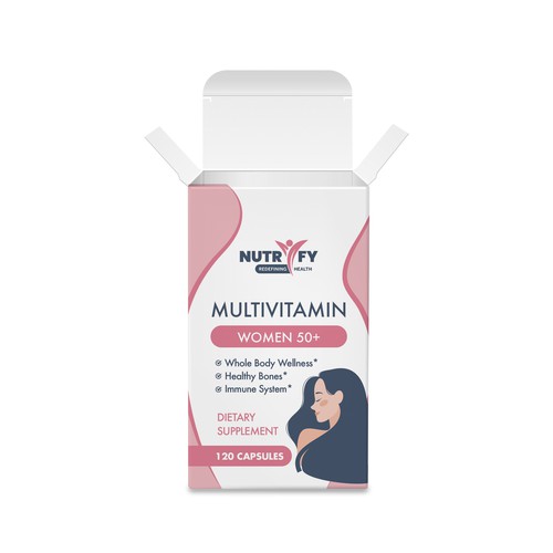 Design a premium packaging for Multivitamin for women 50+ brand for Nigerian Consumers Design réalisé par creationMB