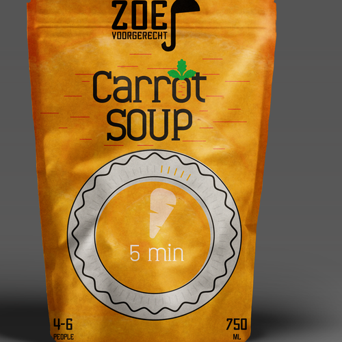 Modern / trendy soup packaging! Design by Dorink