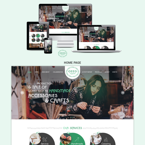 Web page design contest entry by SAG Kala