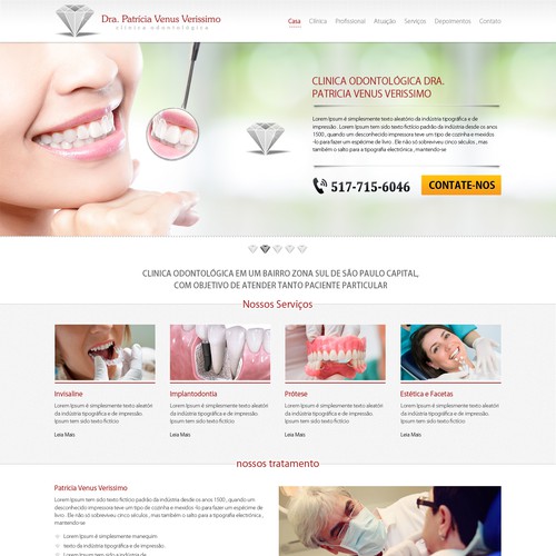 Clinica odontológica Dra. Patricia Venus Verissimo - SITE Design por Refine Edge