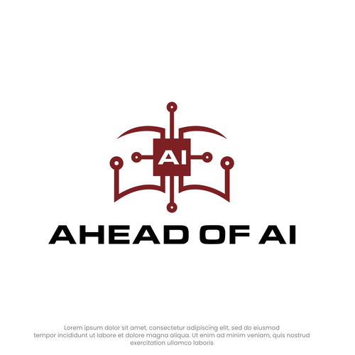 A modern newsletter logo related to artificial intelligence Design by Rekker