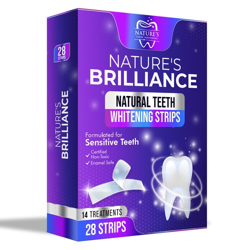 Natural Design Needed for Nature's Brilliance Whitening Strips Design by UnderTheSea™