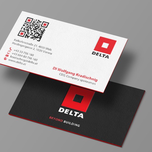 DELTA Business Card Relaunch Design by chandrayaan.creative