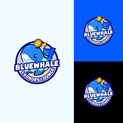 Unleash Your Creativity, Logo Design for "Blue Whale Laundry Lounge" Design by asmui11