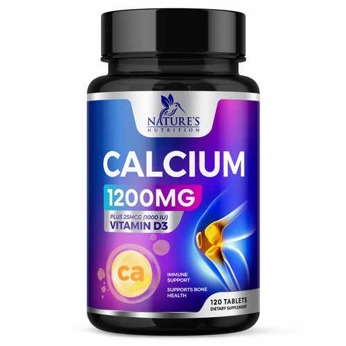 Calcium Plus Vitamin D3 Design Needed for Nature's Nutrition Design by GenScythe