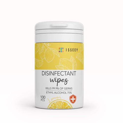 Product Label Design for "Disinfectant Wipes" Design by Gergana ®