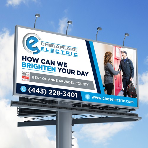 Chesapeake Electric Billboard Design by icon89GraPhicDeSign