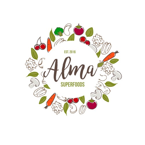 Create an attractive logo for alma superfoods!, Logo design contest