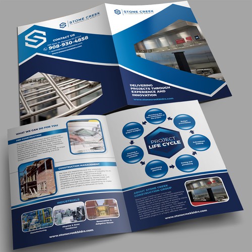 Brochure for Construction Company Design by Dzhafir