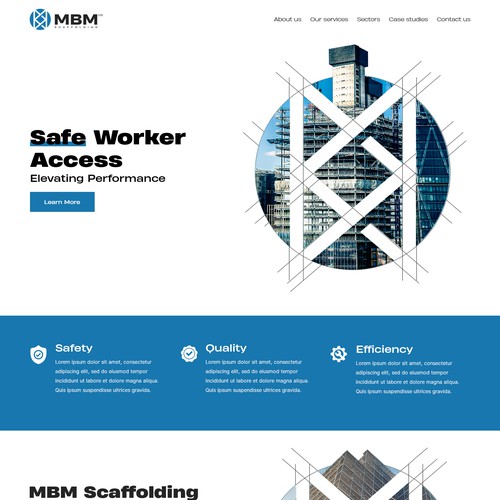 Smart, Clean, Professional - Scaffold Company Website Design by Slaviana