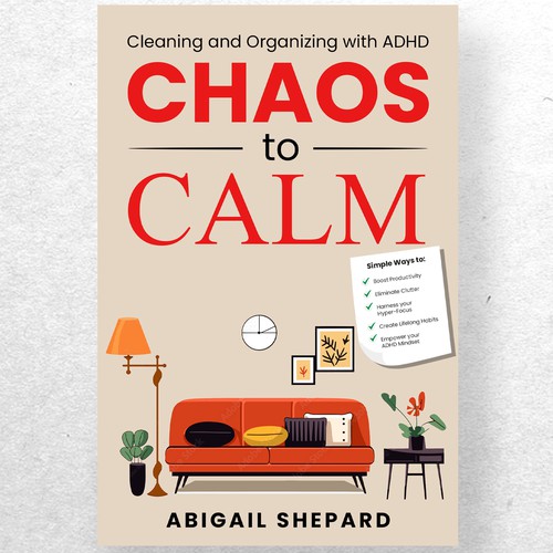 Simple and Empowering book cover for cleaning and organizing Diseño de ryanurz