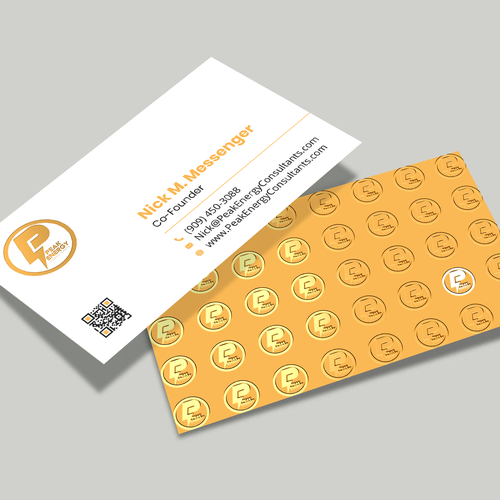 Modern Business Card Design for Electric Energy and Solar Company Design by boniamin