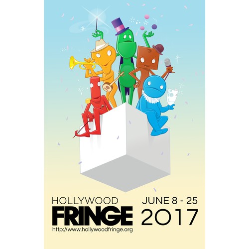 Guide Cover for the 2017 Hollywood Fringe Festival Design by sSpark