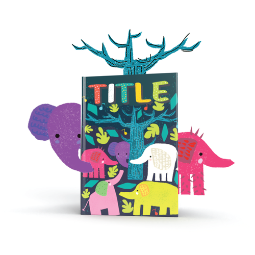 The Elephants Dance Party - Fun, bright and quirky kids book illustration Design by feliciachandra