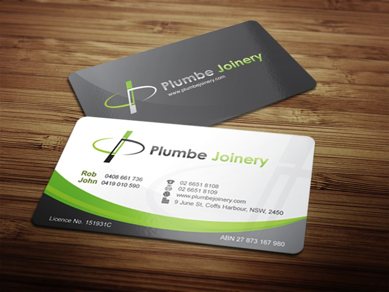 Business Card & Letterhead for Plumbe Joinery Stationery contest