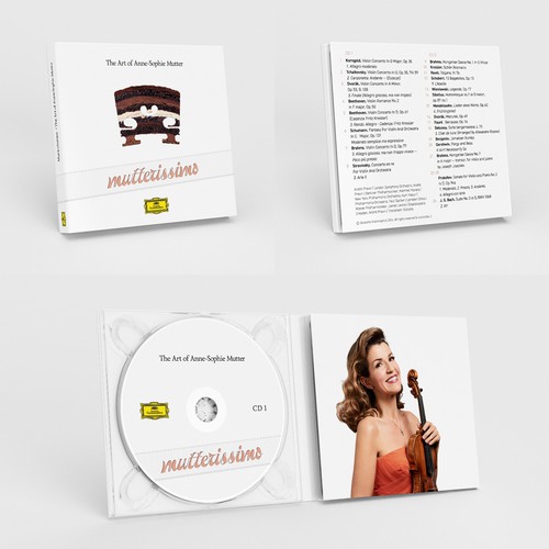 Illustrate the cover for Anne Sophie Mutter’s new album Design by bolts
