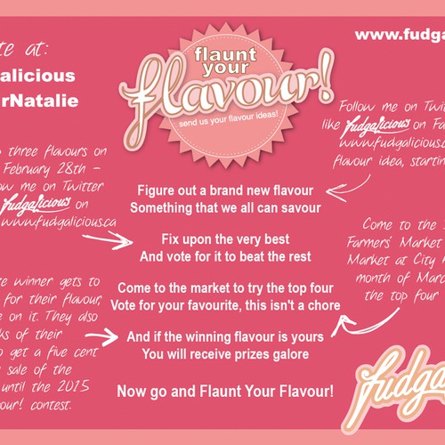 Designs | Flaunt Your Flavour! Create a Postcard for a fudgalicious ...