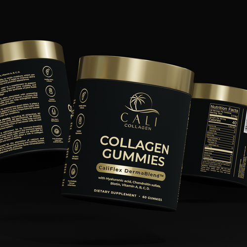 Cali Collagen Jar Label Design Contest (Luxury) Design by ilonaGi