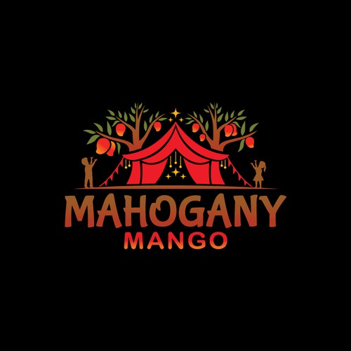 Mahogany Mango, Glow in the Dark Supplies, Festival, Glamping/Camping and Kids Room Fun Market Design by THE DESIGNSTER