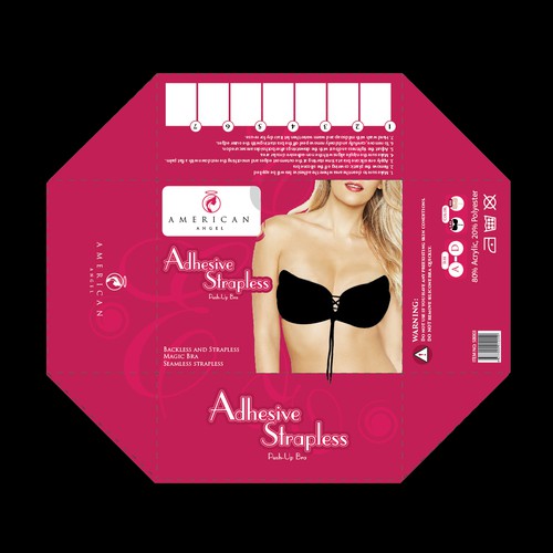Box design for a Women's Strapless Bra Product packaging contest