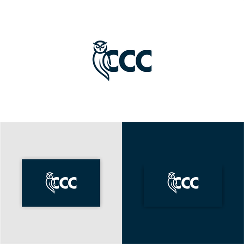 Business service logo with owl symbol Design by Ling''