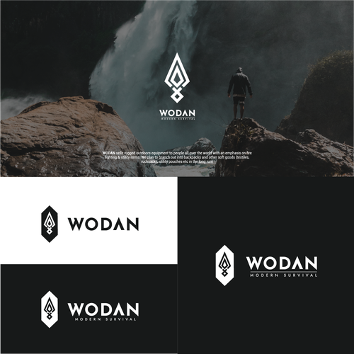 Design a Runic / Rune inspired logo for 'WODAN' an outdoor survival company Design by jiwayngsama