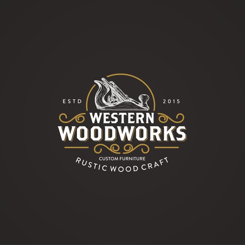 I need a rustic logo designed for my custom woodworking ...