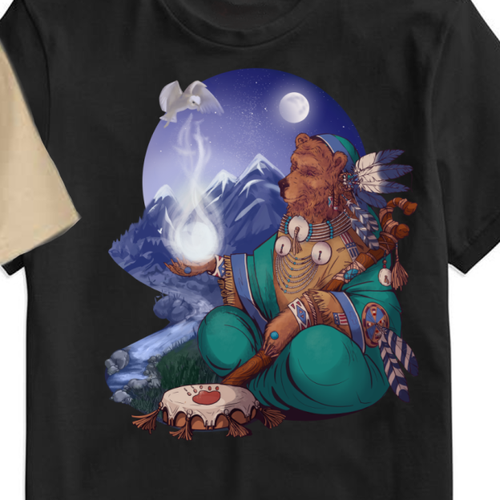 Native american bear t-shirt design, T-shirt contest