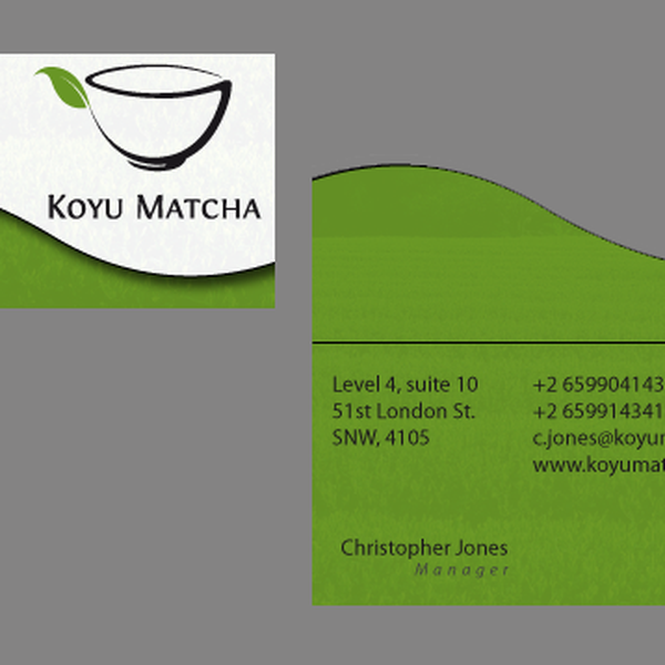 The Matcha Store needs great stationery and broschures