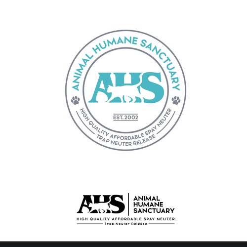 99NONPROFITS: Classy Logo For High Quality Low-Cost Spay Neuter Clinic & Animal Welfare Organization Design by B"n"W