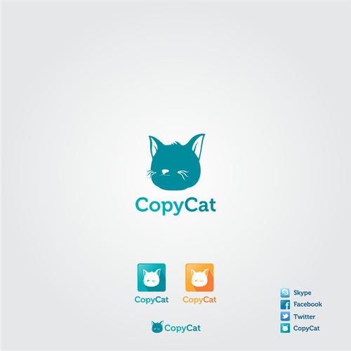 Create a unique logo for a niche copyright filing app - CopyCat | Logo ...