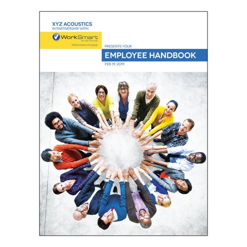 Design a new look for employee handbook - cover page/header/new font Design by TheVisualStoryteller