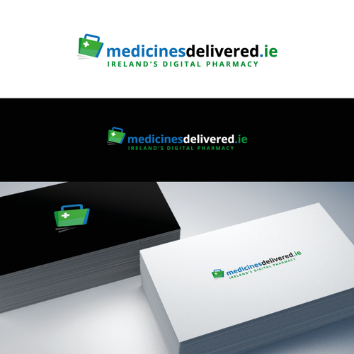 logo for online pharmacy medicinesdelivered.ie Design by design by NIKA