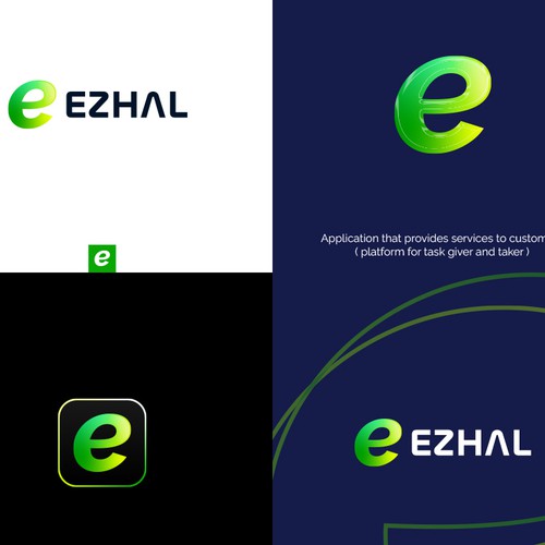 Mobile application logo for "Ezhal"-ontwerp door Wajahat_designs