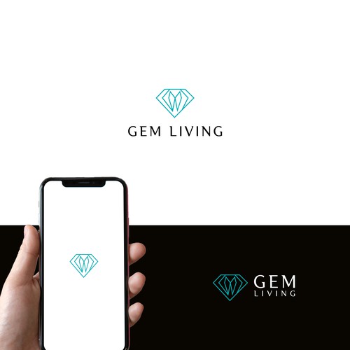 Geometrical, minimalist, modern brand design for Gem Living Design by rayhanabir ™