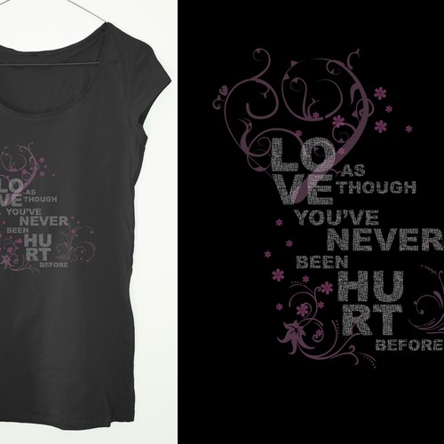 Positive Statement T-Shirts for Women & Girls Design por Bresina