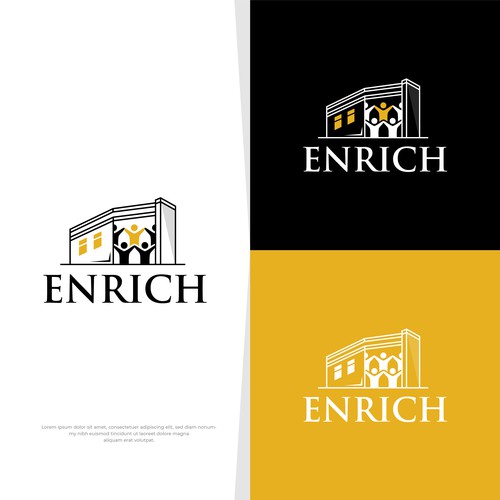 Design Enrich Rebrand di MotionPixelll™