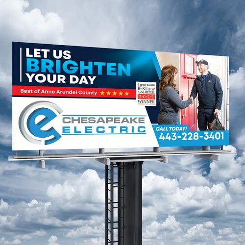 Chesapeake Electric Billboard Design by SoftSkills