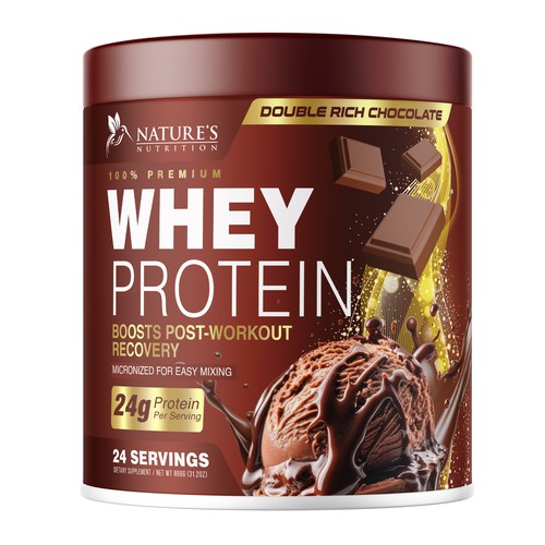 Tasty Whey Protein Chocolate Design Needed for Nature's Nutrition Design réalisé par UnderTheSea™