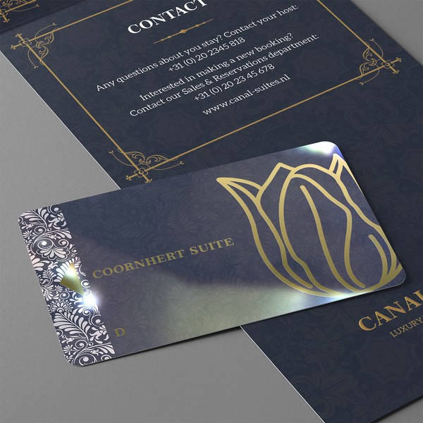 Business Card & Key Card Design for Canal Suites
