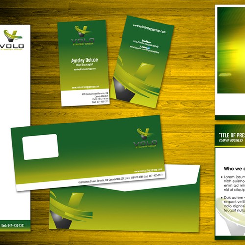 Creative & Professional Stationary for VOLO Consulting Group ...