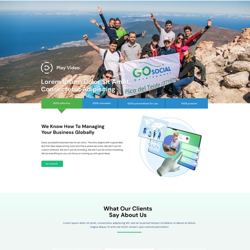 Web development company web-site redesign Design by Tuhin Biswas