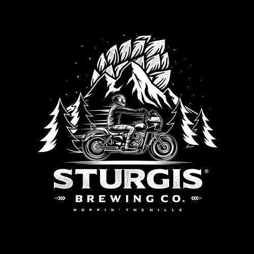 Sturgis Brewery Logo Design Design by Orn DESIGN